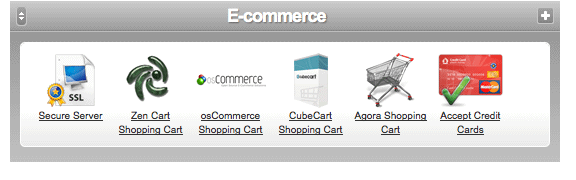 extend ecommerce Web Hosting Control Panel